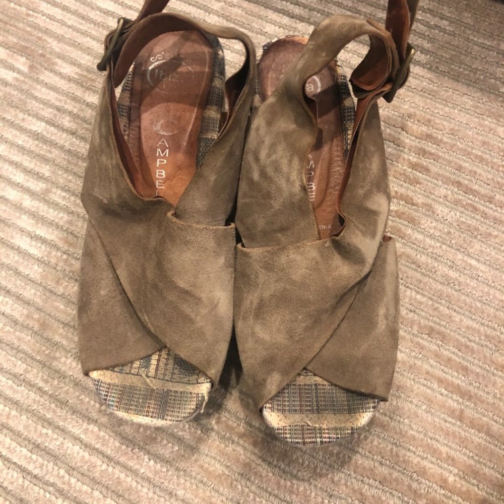 Jeffrey Campbell Ibiza Pisa Wedge Platform Sandals - Picture 5 of 6